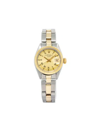 Pre-owned Rolex  Oyster Perpetual Date 26mm In Gold