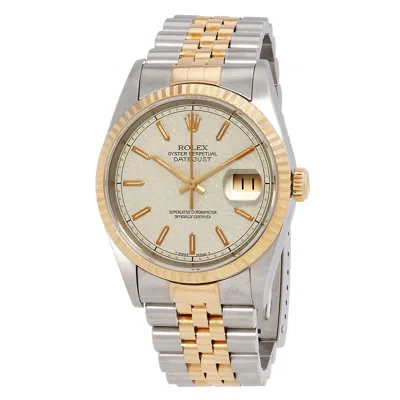 Rolex Datejust 36 Automatic Blue Dial Men's Watch 16233 Blsj In Gold