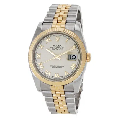 Rolex Oyster Perpetual Automatic Chronometer White Dial Men's Watch 116233-wrj