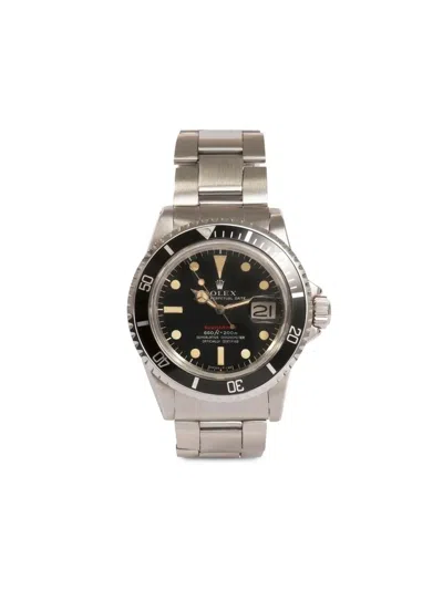 Pre-owned Rolex Customised  Red Submariner 40mm In Silver