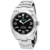 ROLEX PRE-OWNED ROLEX AIR-KING AUTOMATIC CHRONOMETER BLACK DIAL MEN'S WATCH 116900 BKAO