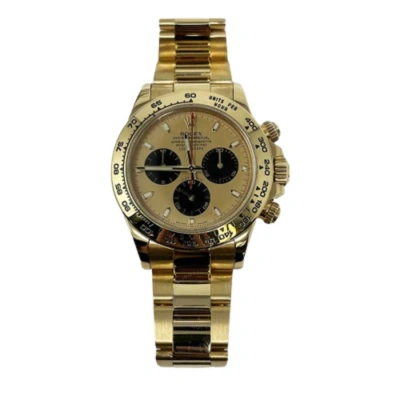 Rolex Cosmograph Daytona Chronograph Automatic Chronometer Champagne Dial Men's Watch 1165 In Yellow