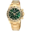 ROLEX PRE-OWNED ROLEX COSMOGRAPH DAYTONA CHRONOGRAPH TACHYMETER GREEN DIAL MEN'S WATCH M116508-0013