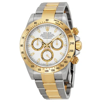 Rolex Cosmograph Daytona Chronograph White Dial Men's Watch 116523-wso In Metallic