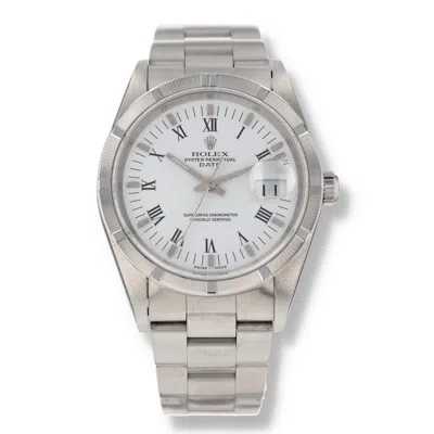 Rolex Date Automatic Chronometer White Dial Unisex Watch 15210