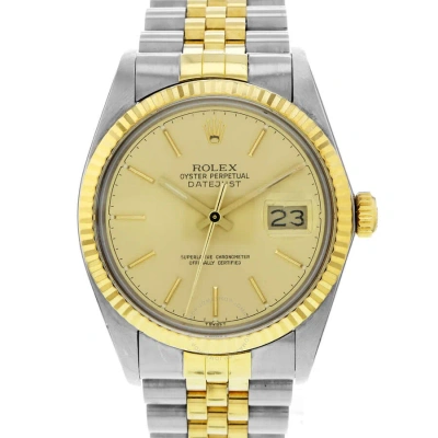 Rolex Datejust 36 Automatic Chronometer Men's Watch 16013 In Gold
