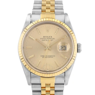 Rolex Datejust 36 Automatic Chronometer Men's Watch 16233 In Two Tone  / Gold / Gold Tone / Yellow