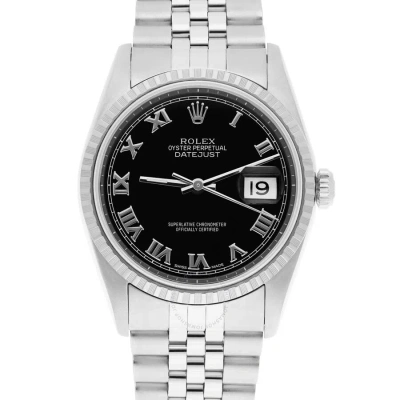 Rolex Datejust Automatic Black Dial Unisex Watch 16220 Bkrj