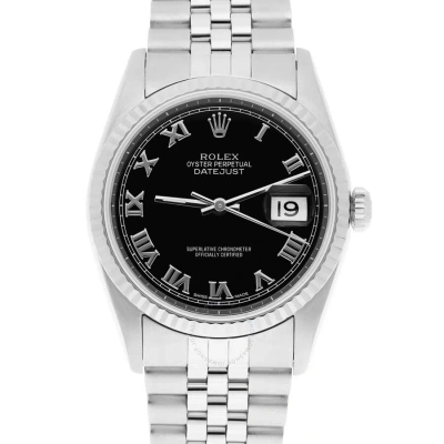 Rolex Datejust Automatic Black Dial Unisex Watch 16234 Bkrj