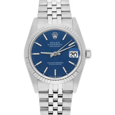 Rolex Datejust Automatic Blue Dial Ladies Watch 68274 Blsj In Blue / Gold / Gold Tone / White