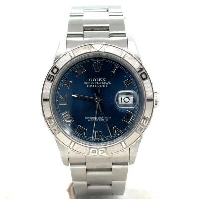 Rolex Datejust Automatic Blue Dial Men's Watch 16264 Blro In Metallic