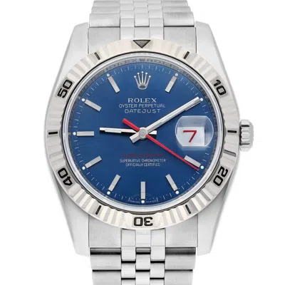 Rolex Datejust Automatic Blue Dial Unisex Watch 116264 Blsj In Metallic