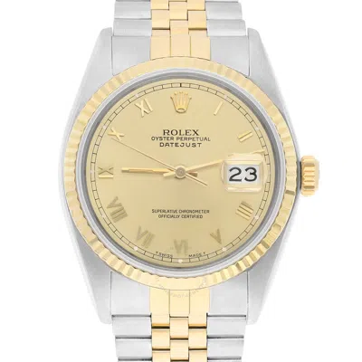 Rolex Datejust Automatic Champagne Dial Unisex Watch 16233 Crj In Neutral