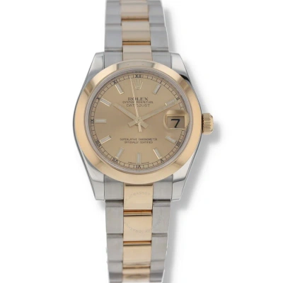 Rolex Datejust Automatic Chronometer Champagne Dial Unisex Watch 178243 Cso In Two Tone  / Champagne / Gold / Gold Tone / Yellow
