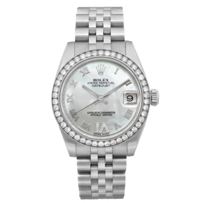 Rolex Datejust Automatic Chronometer Diamond Ladies Watch 178384 Mrdj In Metallic