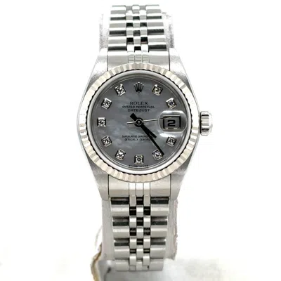 Rolex Datejust Automatic Chronometer Diamond Ladies Watch 79174mdj In Metallic