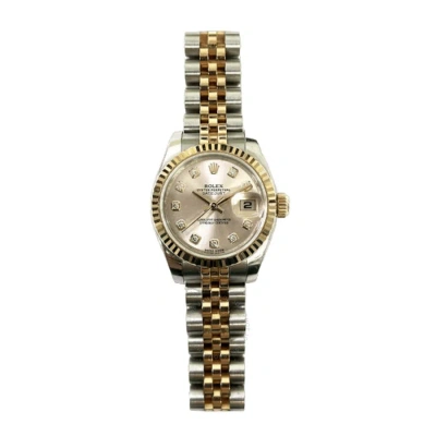 Rolex Datejust Automatic Chronometer Diamond Pink Dial Men's Watch 179171 Pdj In Two Tone  / Gold / Gold Tone / Pink / Rose / Rose Gold / Rose Gold Tone