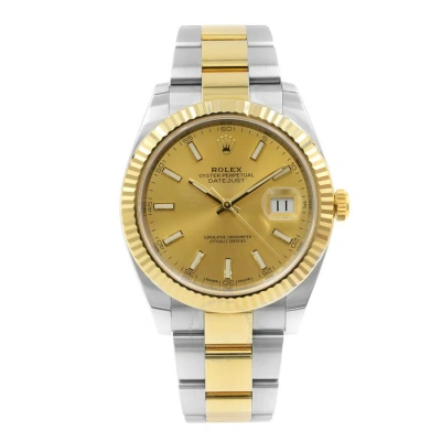 Rolex Datejust Automatic Chronometer Gold Dial Men's Watch 126333 Cso