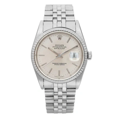Rolex Datejust Automatic Chronometer Grey Dial Men's Watch 16234 Gysj In Gray