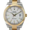 ROLEX PRE-OWNED ROLEX DATEJUST AUTOMATIC CHRONOMETER WHITE DIAL MEN'S WATCH 126303 WSO