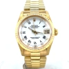 ROLEX PRE-OWNED ROLEX DATEJUST AUTOMATIC DIAMOND WHITE DIAL LADIES WATCH 68278 WDP
