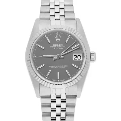 Rolex Datejust Automatic Grey Dial Ladies Watch 68274 Gysj In Gold / Gold Tone / Grey / White