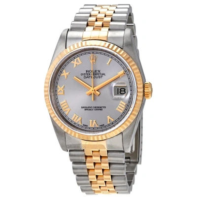 Rolex Datejust Champagne Dial 18k Gold/steel Men's Watch 16233crj In Two Tone  / Gold / Gold Tone / Silver / Yellow