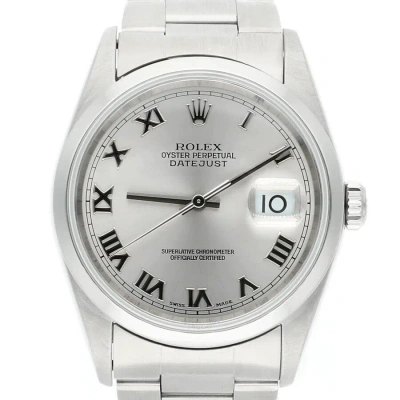 Rolex Datejust Automatic Silver Dial Unisex Watch 16200 Sro In White