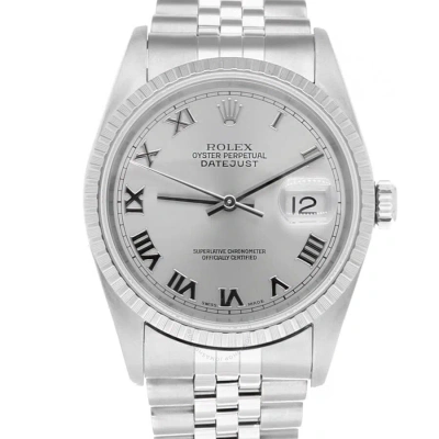 Rolex Datejust Automatic Silver Dial Unisex Watch 16220 Srj In Metallic