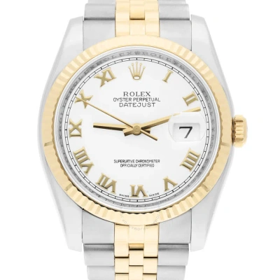 Rolex Datejust Automatic White Dial Unisex Watch 116233 Wrj In Gold