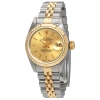 ROLEX PRE-OWNED ROLEX DATEJUST AUTOMATIC GOLD DIAL LADIES WATCH 69173CSJ