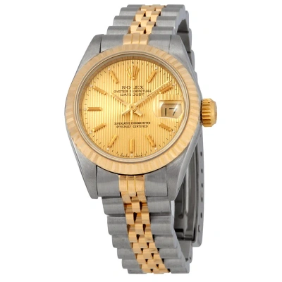 Rolex Datejust Champagne Dial Jubilee Bracelet Ladies Watch 69173 Cssj In Two Tone  / Champagne / Gold / Gold Tone / Yellow