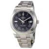 ROLEX PRE-OWNED ROLEX DATEJUST II AUTOMATIC BLACK DIAL STAINLESS STEEL ROLEX OYSTER MEN'S WATCH 116300BKRO