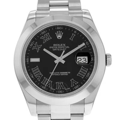 Rolex Datejust Ii Automatic Chronometer Black Dial Men's Watch 116300 Bkro