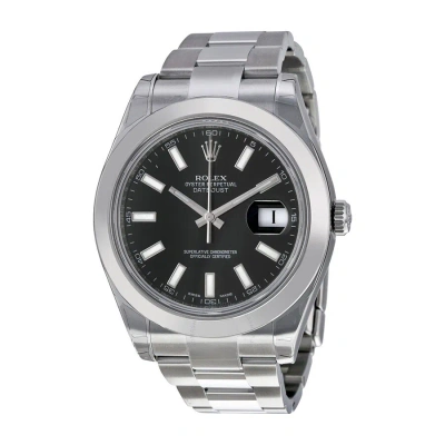 Rolex Datejust Ii Black Dial Stainless Steel Oyster Bracelet Automatic Men's Watch 116300b
