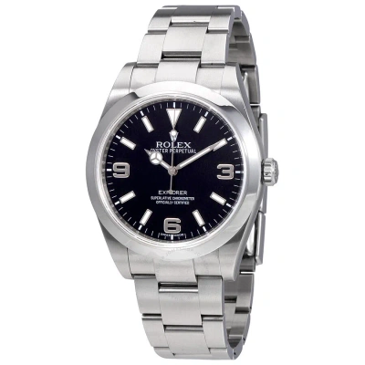 Rolex Explorer Black Dial Stainless Steel Oyster Bracelet Automatic Men's Watch Bkaso