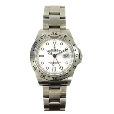 Rolex Explorer Ii Automatic Chronometer White Dial Men's Watch 16570 Wso In Black / White