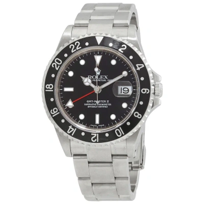 Rolex Gmt-master Ii Automatic Chronometer Black Dial Men's Watch 16710