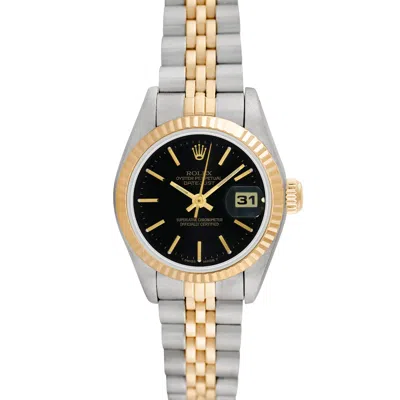 Pre-owned Rolex Ladies Datejust In Black