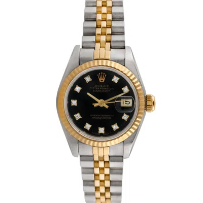 Pre-owned Rolex Ladies Datejust In Black