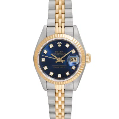 Pre-owned Rolex Ladies Datejust In Blue
