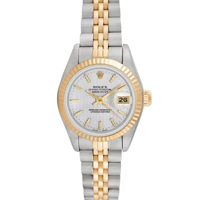 Pre-owned Rolex Ladies Datejust In Silver