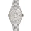 Rolex Ladies President In Silver
