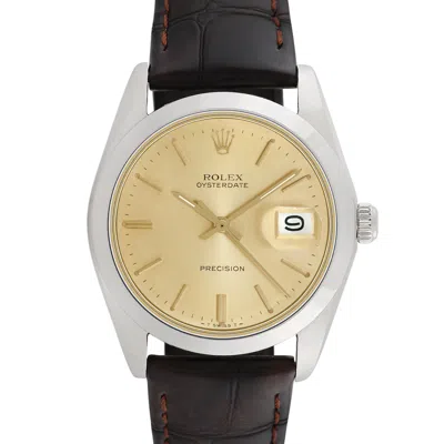 Pre-owned Rolex Men's Oysterdate In Gold