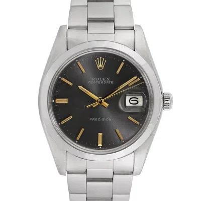 Pre-owned Rolex Men's Oysterdate In Grey
