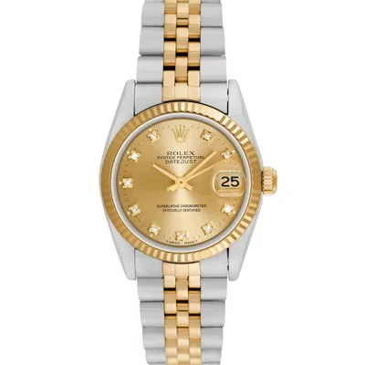 Rolex Midsize Datejust In Gold