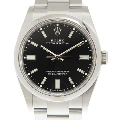 Rolex Oyster Perpetual Automatic Chronometer Black Dial Unisex Watch 126000bkso