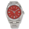 ROLEX PRE-OWNED ROLEX OYSTER PERPETUAL AUTOMATIC CHRONOMETER RED DIAL UNISEX WATCH 124300-0007
