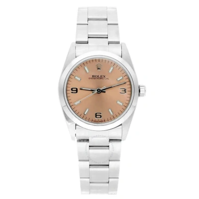 Rolex Oyster Perpetual Automatic Pink Dial Ladies Watch 77080