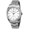 ROLEX PRE-OWNED ROLEX OYSTER PERPETUAL AUTOMATIC WHITE DIAL MEN'S WATCH 114300WSO